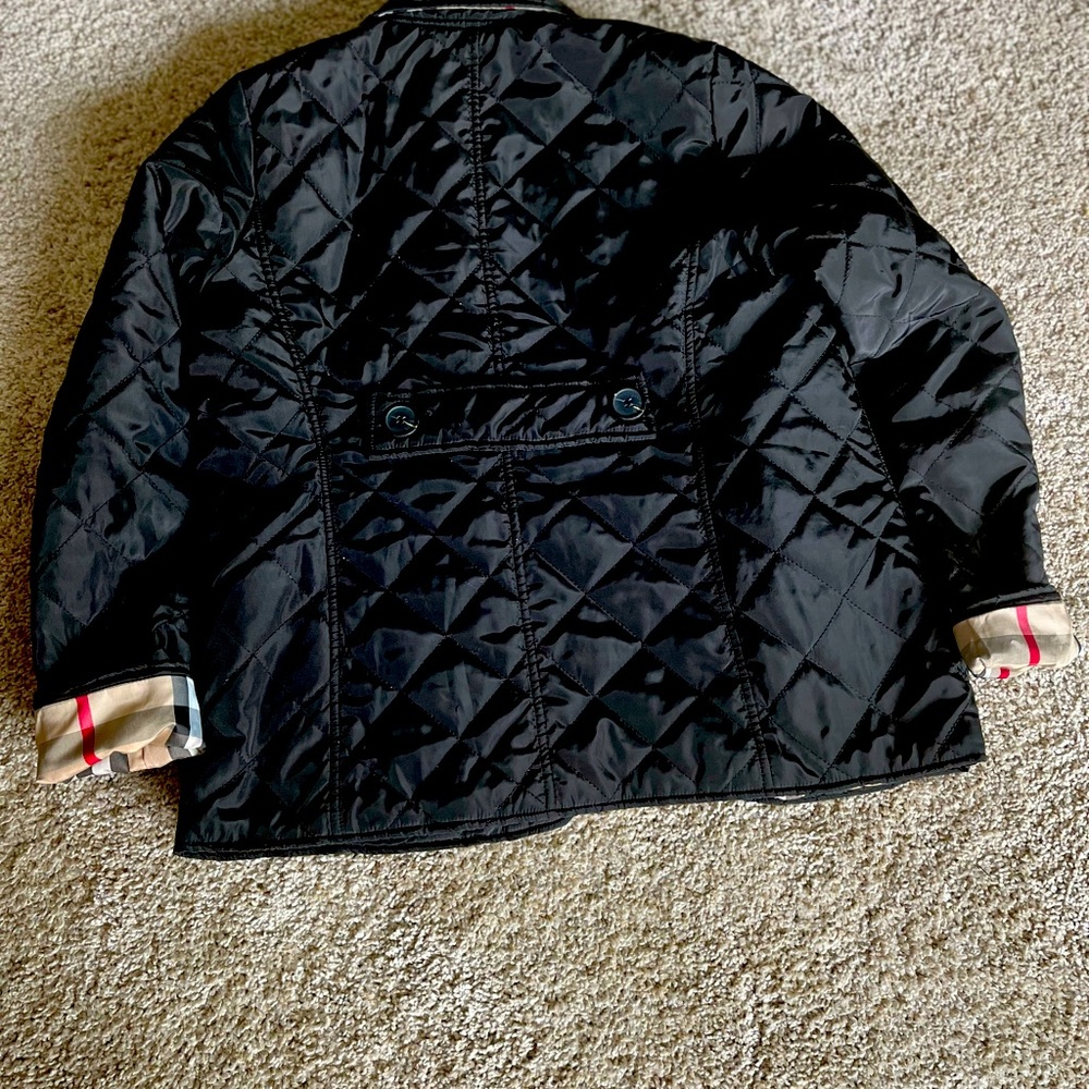Kids Black Quilted Jacket